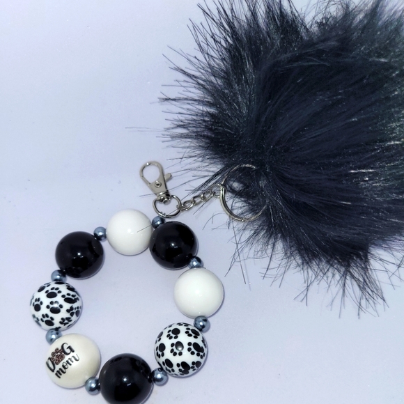 PAW PRINTS DOG MOM WRISTLET KEYCHAIN!! - Picture 6 of 10